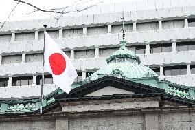 The exterior of the Bank of Japan